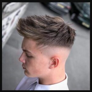 Quiff Haircut With High Fade + Hair Design