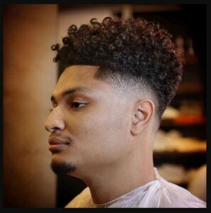 Low Skin Fade for Curly Hair