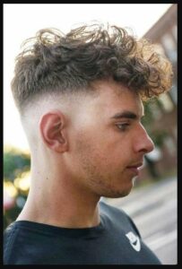 Bald Fade With Curls