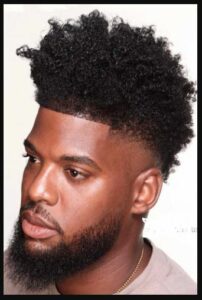 Frizzy High Top Fade