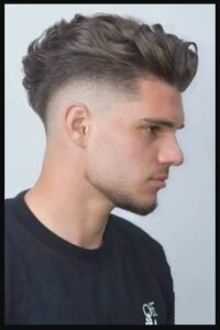 Waved Mohawk with Drop Fade
