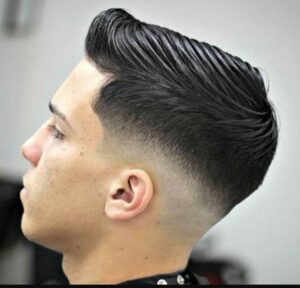 Hard Part Line Blowout Hairstyle